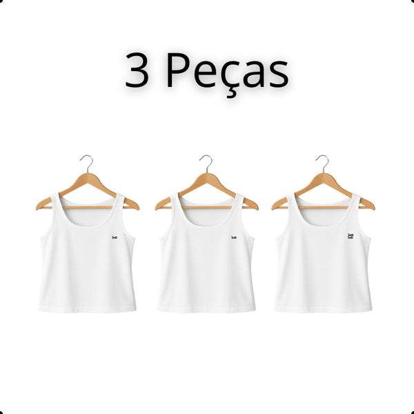 Regata Feminina Plus Size Lisa – Alça Larga e Viscose Premium | inG Brasil