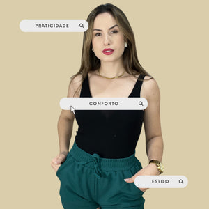 Regata Básica Lisa Feminina – Alça Larga e Tecido Premium | inG Brasil