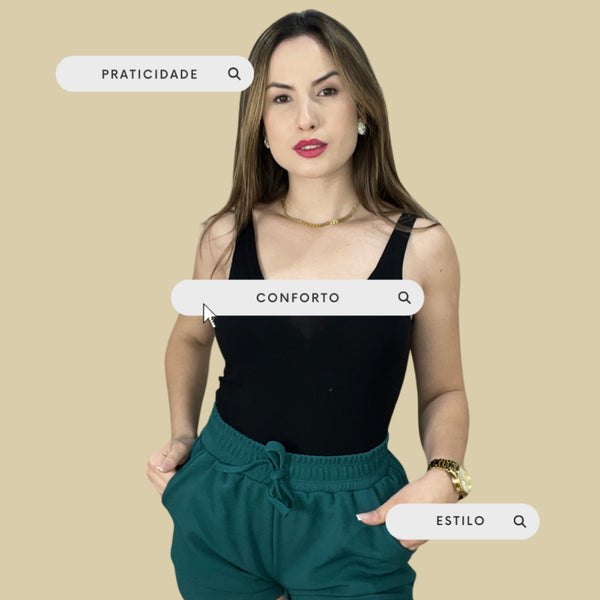 Regata Básica Lisa Feminina – Alça Larga e Tecido Premium | inG Brasil