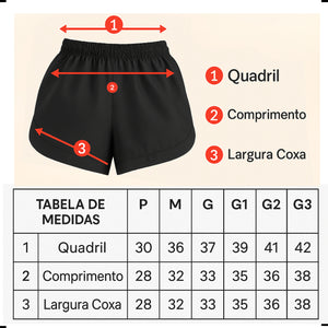 Short Feminino Plus Size Tactel – inG