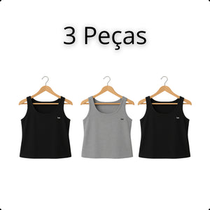 Regata Feminina Plus Size Lisa – Alça Larga e Viscose Premium | inG Brasil