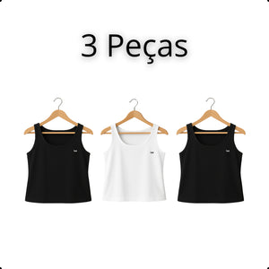 Regata Feminina Plus Size Lisa – Alça Larga e Viscose Premium | inG Brasil