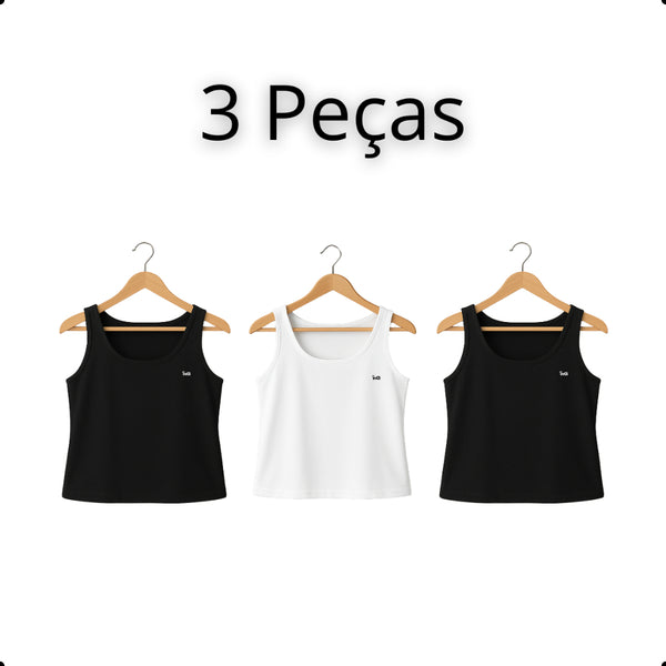Regata Feminina Plus Size Lisa – Alça Larga e Viscose Premium | inG Brasil