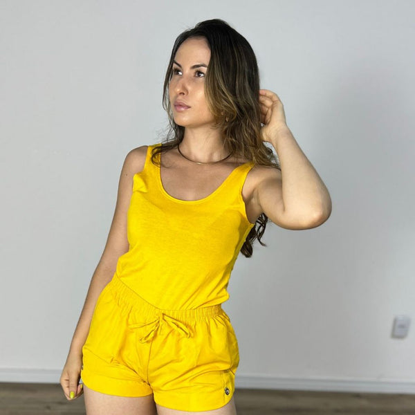 Regata Básica Lisa Feminina – Alça Larga e Tecido Premium | inG Brasil