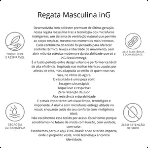 Regata Masculina Dry Fit inG – Tecido Microperfurado
