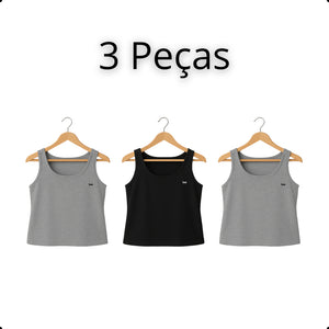 Regata Feminina Plus Size Lisa – Alça Larga e Viscose Premium | inG Brasil