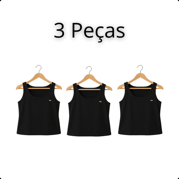 Regata Feminina Plus Size Lisa – Alça Larga e Viscose Premium | inG Brasil