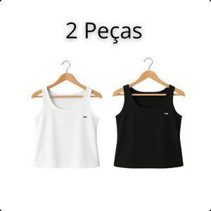 Regata Feminina Plus Size Lisa – Alça Larga e Viscose Premium | inG Brasil