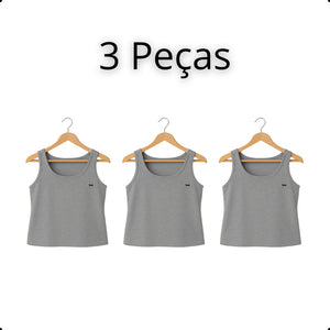 Regata Feminina Plus Size Lisa – Alça Larga e Viscose Premium | inG Brasil